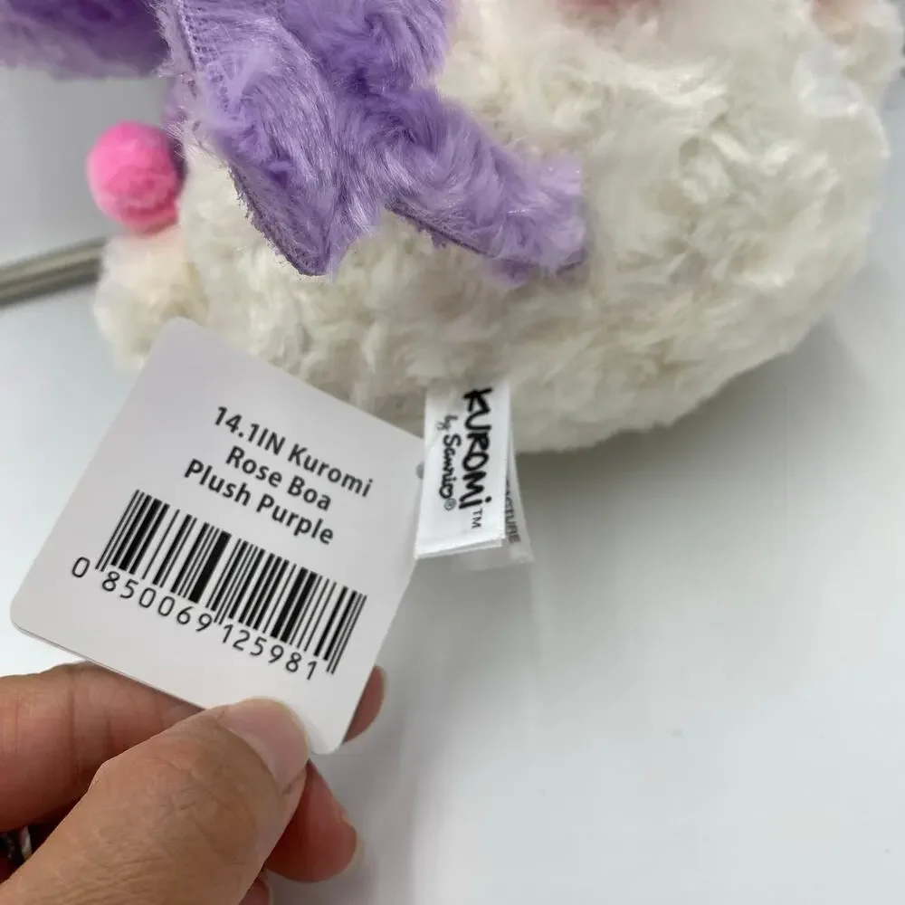 Sanrio X Round One Exclusive Kuromi Rose Boa Purple Fluff 14